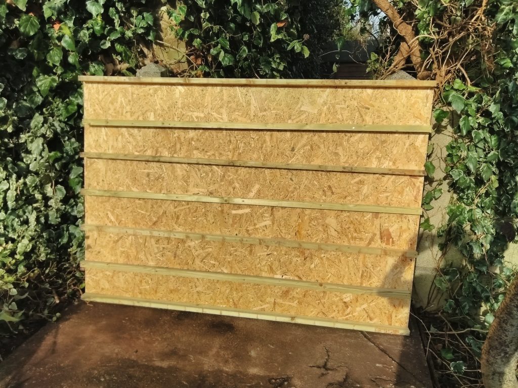 Base Of Shed With Added Supports