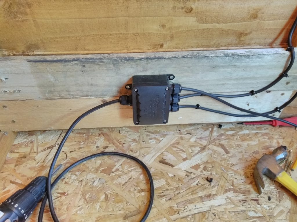 Waterproof Junction Box Fitted In Shed