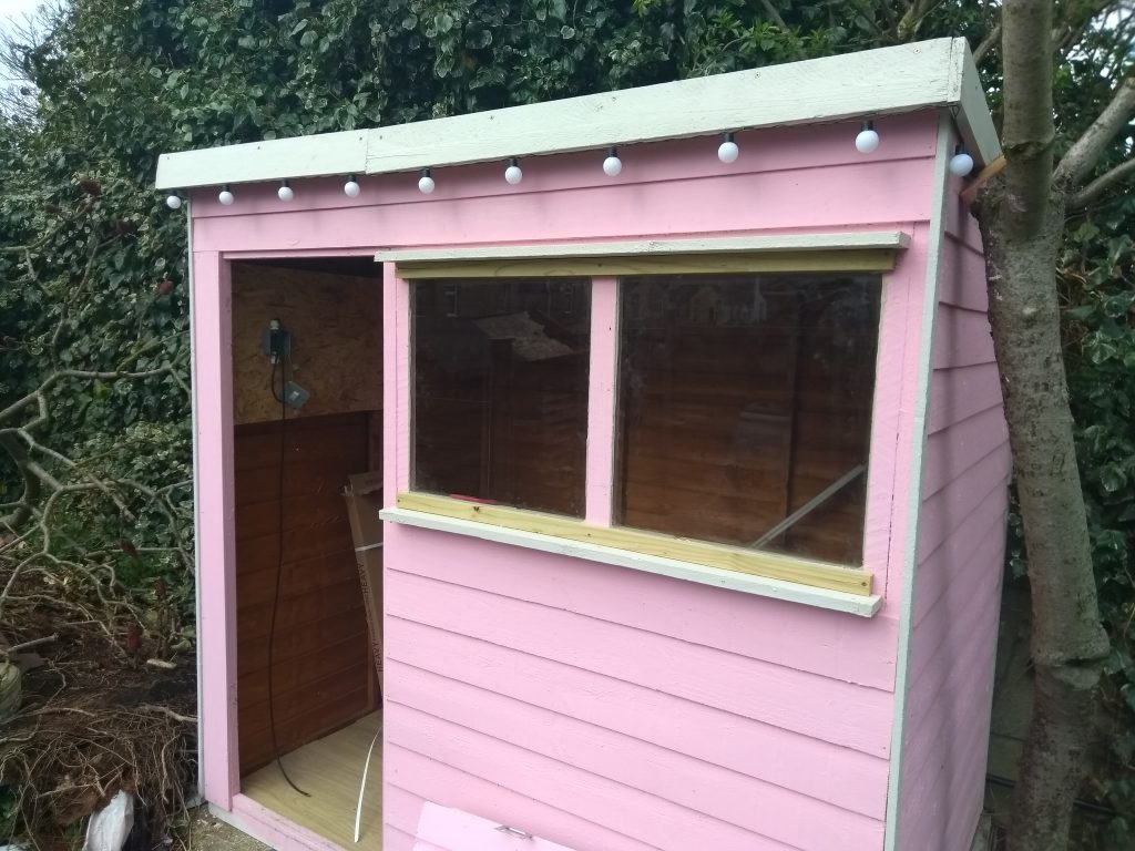 Glass Windows Fitted In Shed