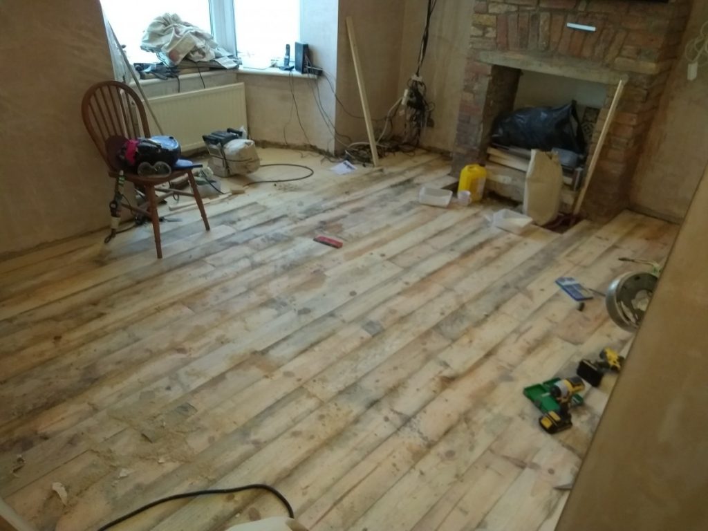 Scandinavian Larch Floor Sanded Smooth