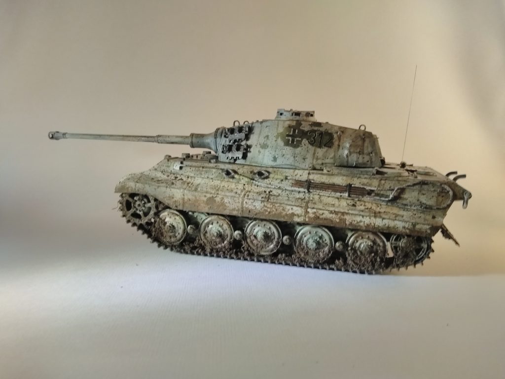 King Tiger Winter Camoflage 1/35th Scale Finished Model