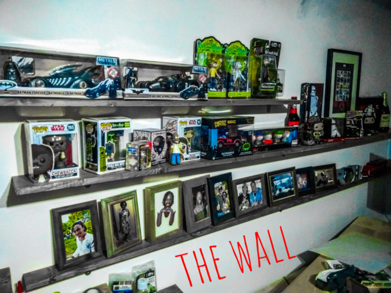 New Shelves In The Man Cave For Toys And Photos