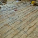 Replacing The Old Livingroom Floor With A New Scandinavian Larch Floor.