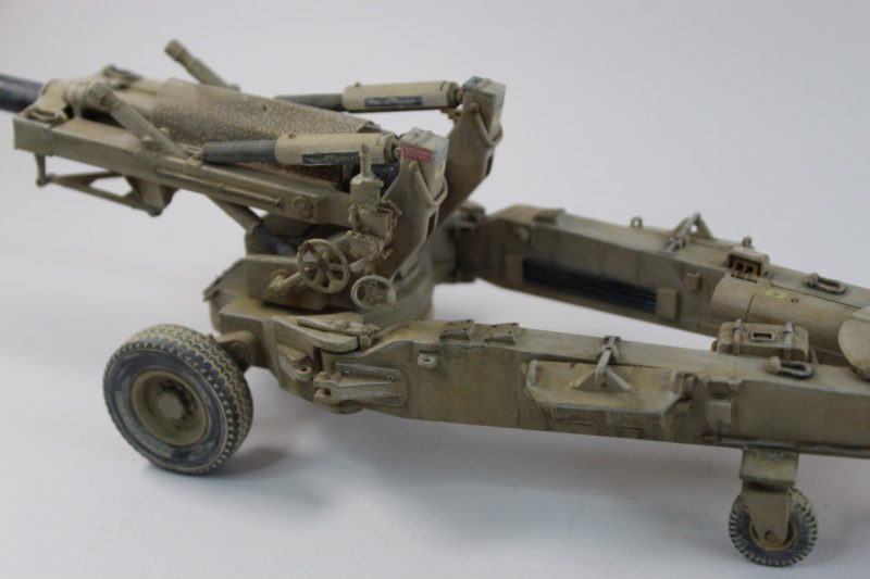 Weathering On Scale Model M198 Towed Howitzer