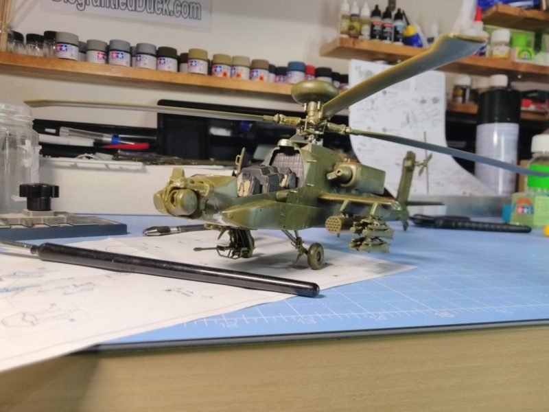 90% Of The Academy Longbow Apache Model Completed, A Couple More Parts And It Will Be Ready For Painting
