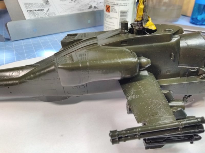 Nearly Ruined The Academy 1/48 Scale Apache Helicopter Model