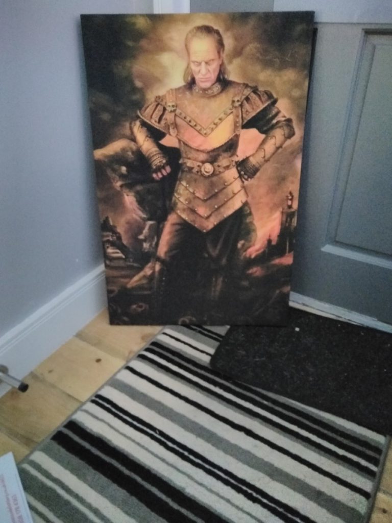 Vigo From Ghostbuster 2 we found this canvas print on the side of the road on the way home from dinner