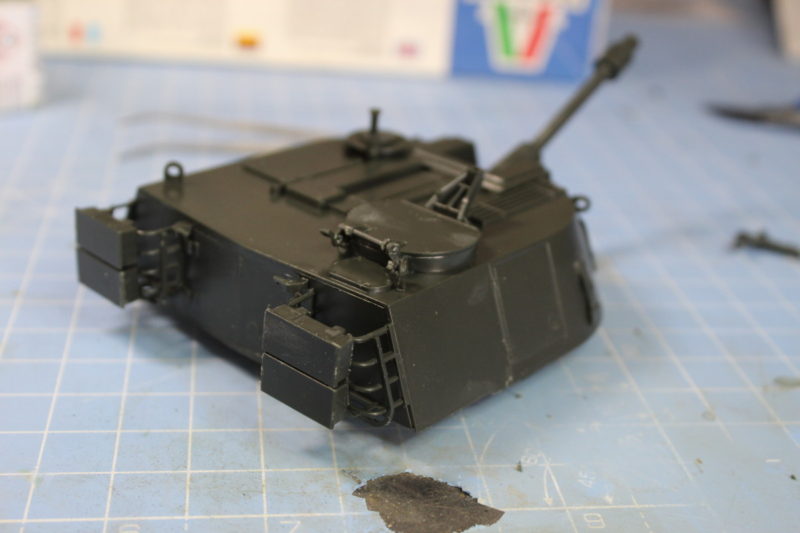 Turret of the m108 scale model completed