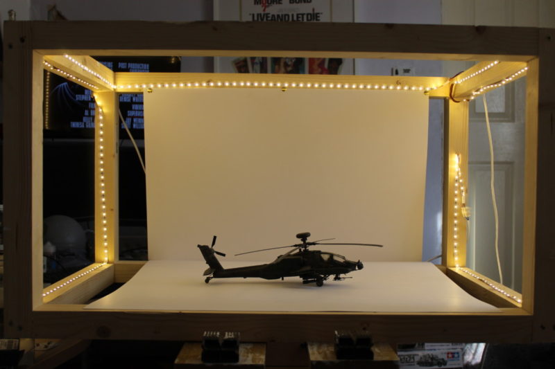 The new lightbox with strips of LED lights