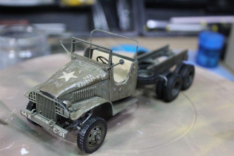 More Details and a wash applied to the cargo truck model