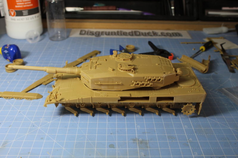 Test Fitting The Turret And Hull Of The Leopard 2 Scale Model