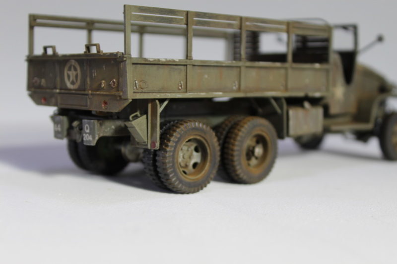 US WW2 Cargo Truck Model Rear Wheels