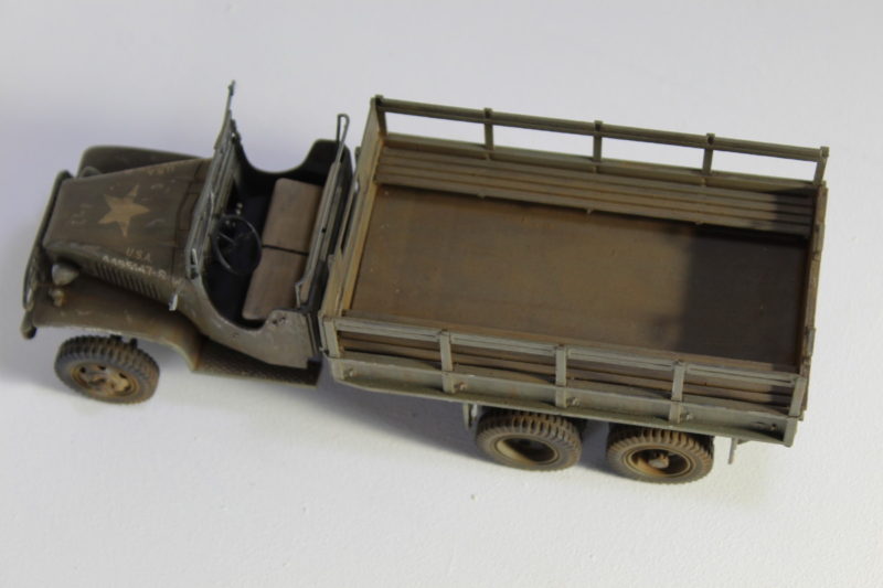 6x6 Cargo Truck Model Showing The Flat Bed Cargo Area
