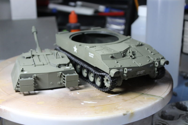 The Scale Model M-108 Had Been Gloss Varnished Ready For Weathering