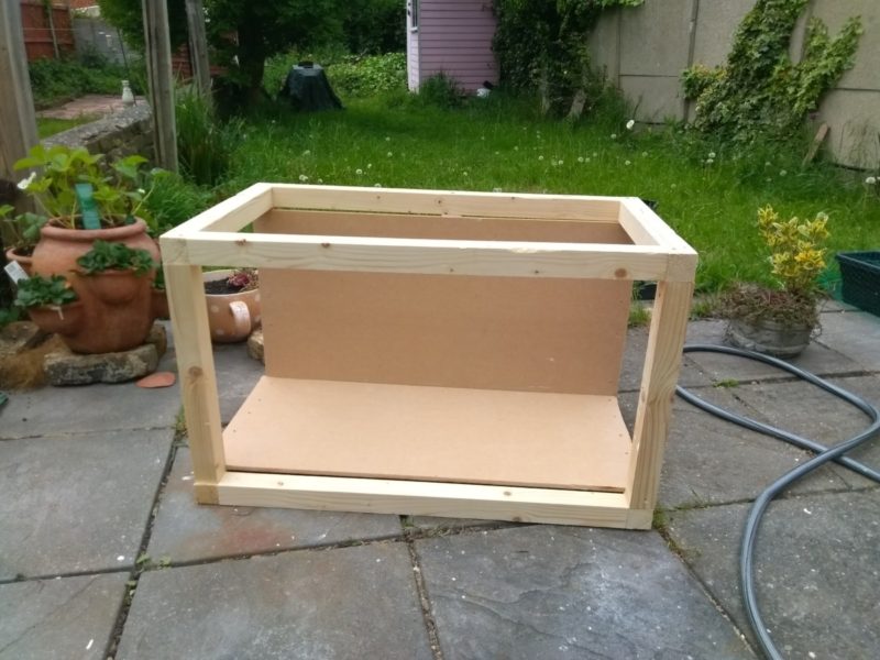 Fitted MDF Sheets To The Lightbox Framework.