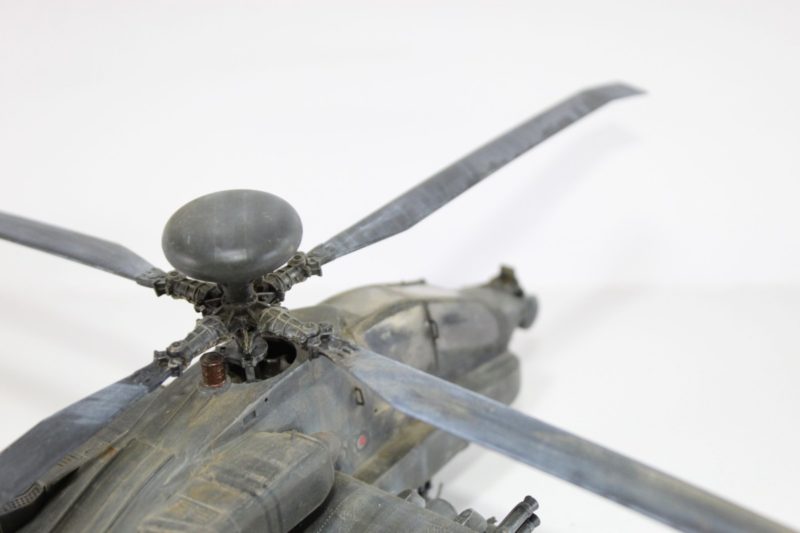 Close Up Detail Work On The Main Propeller. Of The 1/48 academy Apache longbow