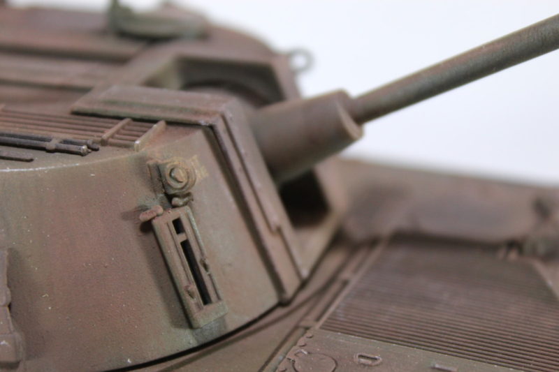 Close Up Details Of The M108 Turret