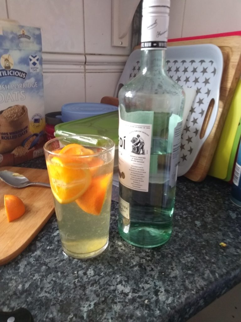 Bacardi Lime And Soda With Fresh Orange