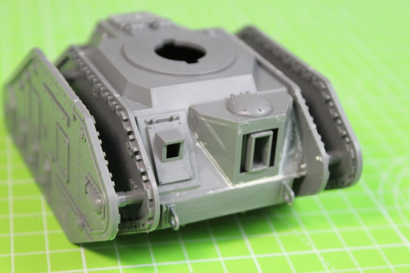 Photograph of the leman russ tank before painting
