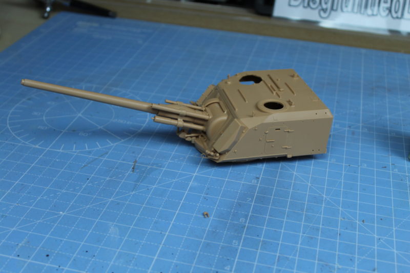 More Of The GCT Turret Completed On The Scale Model