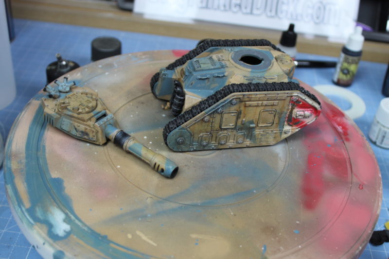 Weathering Done On The Leman Russ Tank