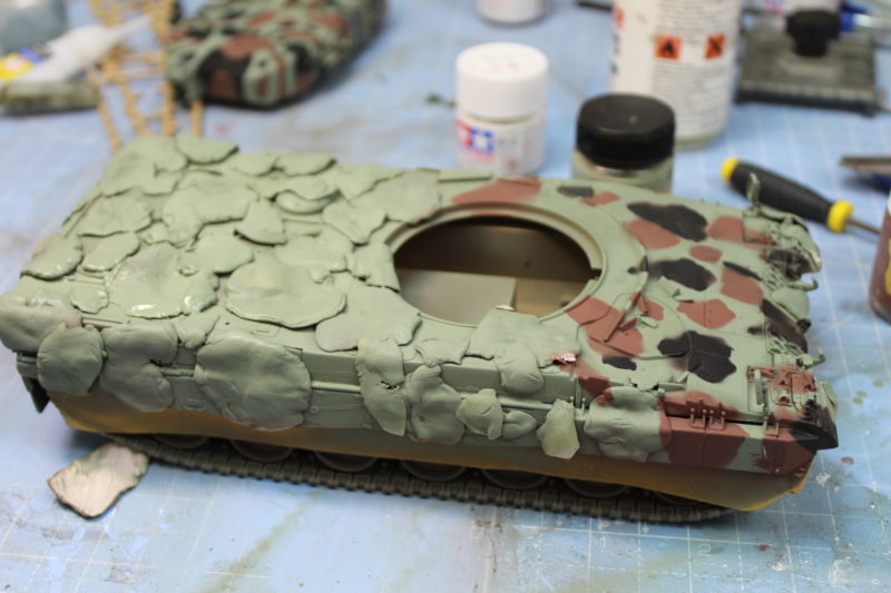 Leopard 2 Sprayed With Nato Green Paint