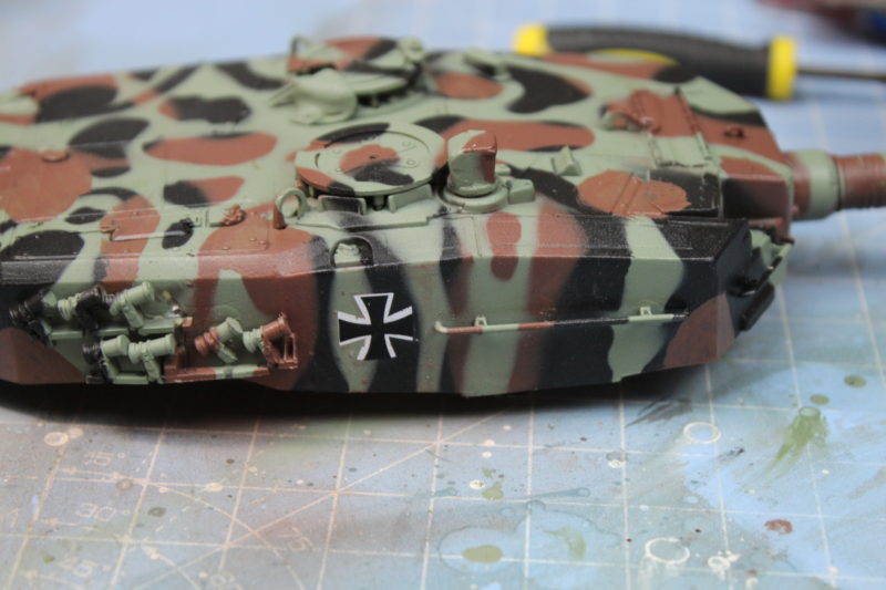Decals Applied To The Leopard 2 Scale Model