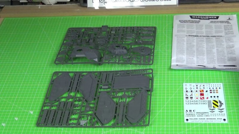 The Sprues For The Leman Russ Tank From Games Workshop