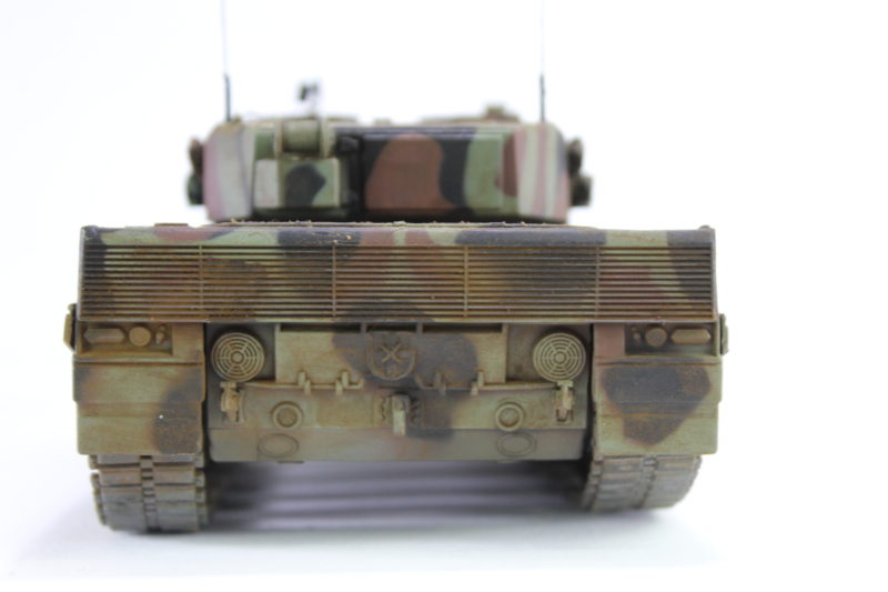 The Leopard 2 Scale Model Tank From The Rear