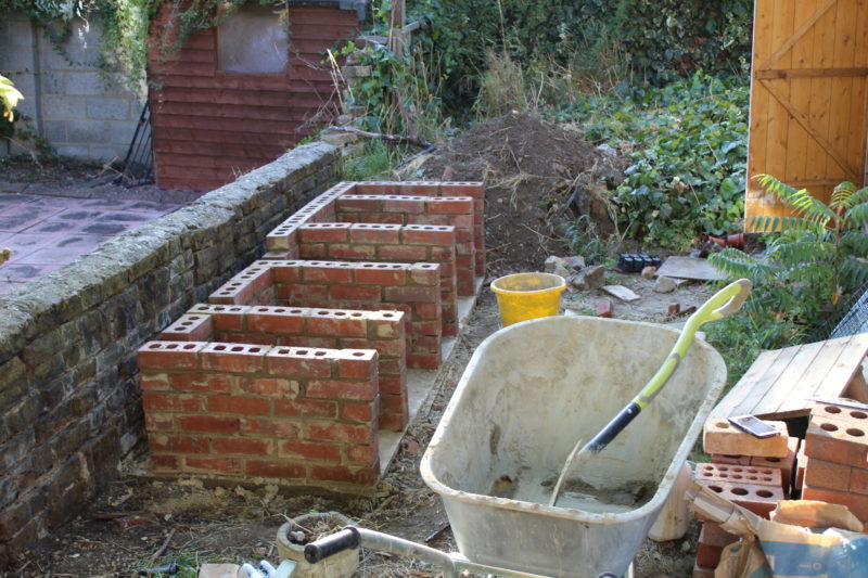 Another Evenings Work And Another Row Of Bricks