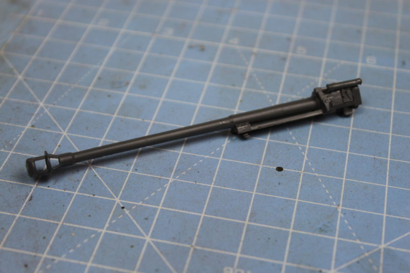 Joining The First Parts Of The Model Anti Tank Gun Barrel