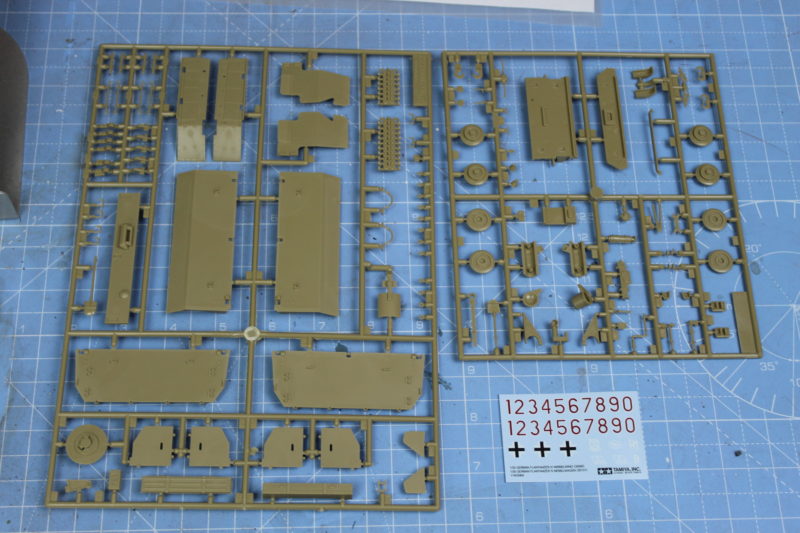 Sprues For The Main Part Of The Upper Hull On The Tamiya 135th Möbelwagen Scale Model.
