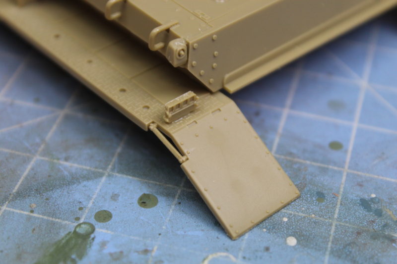 Small Spring On The Mud Flap Of The Tamiya Mobelwagen Model.