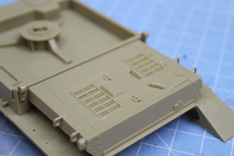 The Rear Hull Of The Tamiya Mobelwagen Scale Model