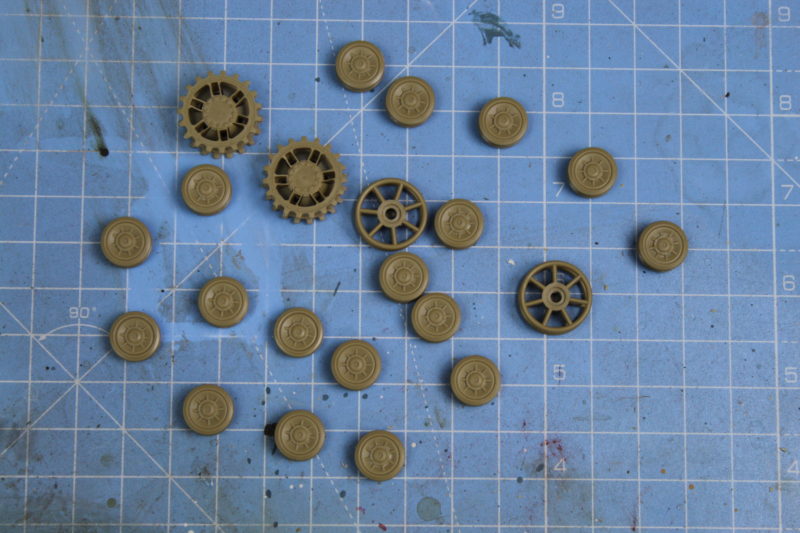 The Wheels And Sprockets For The Tamiya 135th Scale Mobelwagen