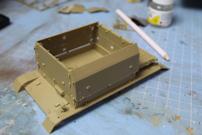 The Tamiya 135th Scale Model Mobelwagen With The Turret Armour Attached