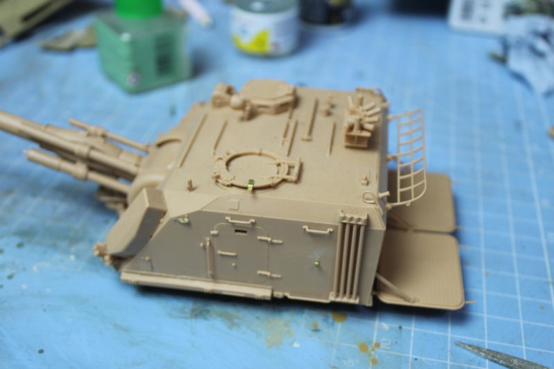 The Turret Of The GCT 155 Hobby Boss Scale Model Is Completed