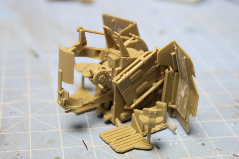 The Rear View Of The Tamiya Scale Model 2cm Flakerving Gun For The Mobelwagen Prototype Showing The Seats And Controls