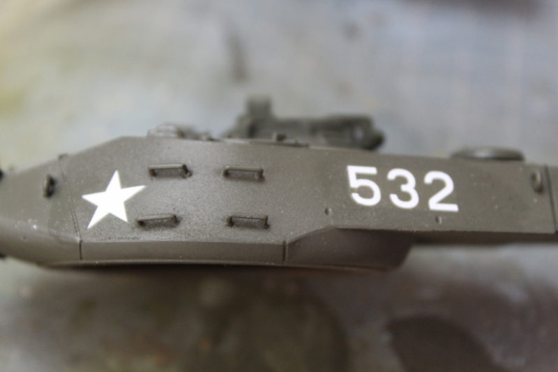 Decal And Varnish Applied To The M41 Walker Bulldog 135th Scale Tank Model