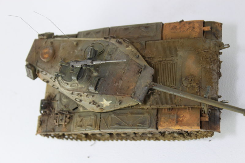 The M41 Model Tank From Above