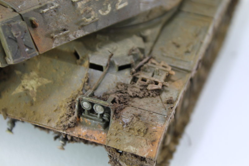 Tamiya M41 Tank Close Up Details On The Headlights