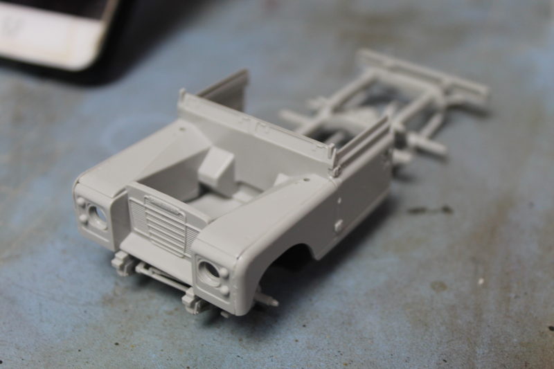 Front Side Panels And Doors On The Plastic Model Kit