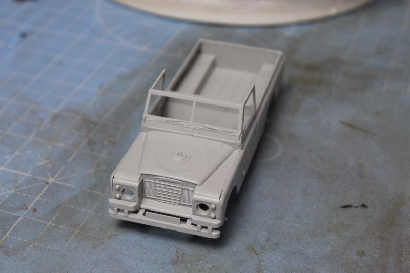 Most Of The Body Work Is Now Done On The Land Rover Model