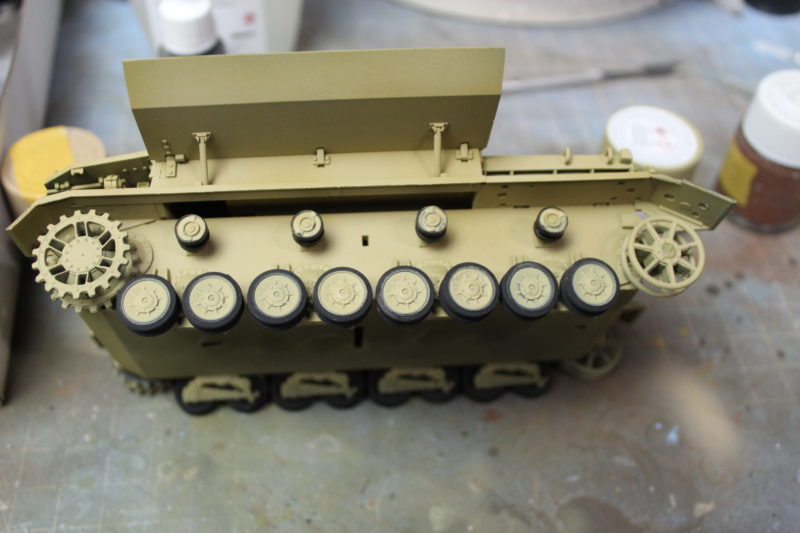 Wheels Now Fitted On The Tamiya Möbelwagen Scale Model