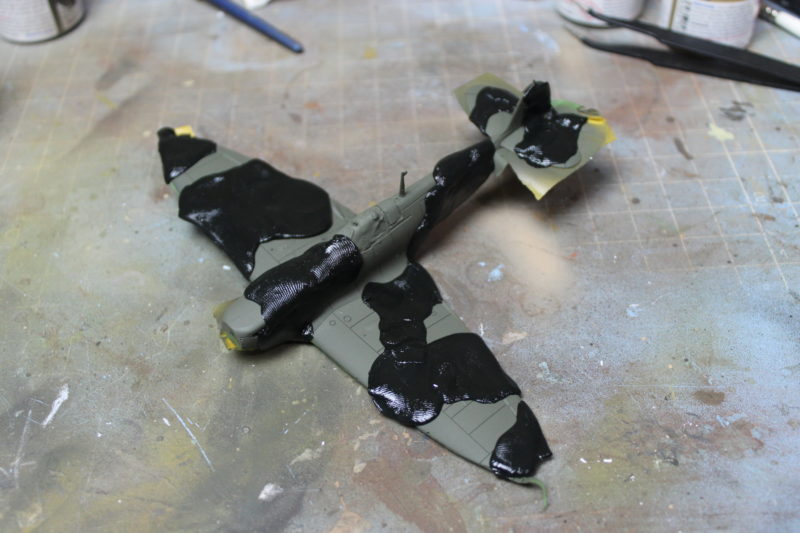 Trying Out The Green Stuff Masking Putty On The Airfix Spitfire Model