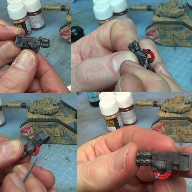 Painting The Gun For The Leman Russ Tank