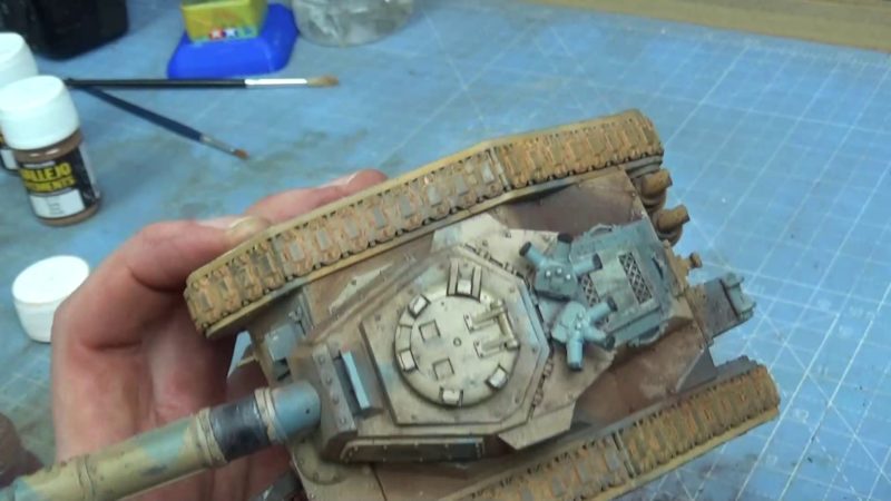 The finished Rusty Tracks On The Games Workshop Tank