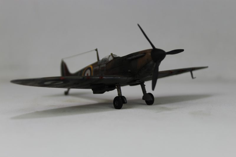 Airfix Scale Model Spitfire Kit Painted And Weathered