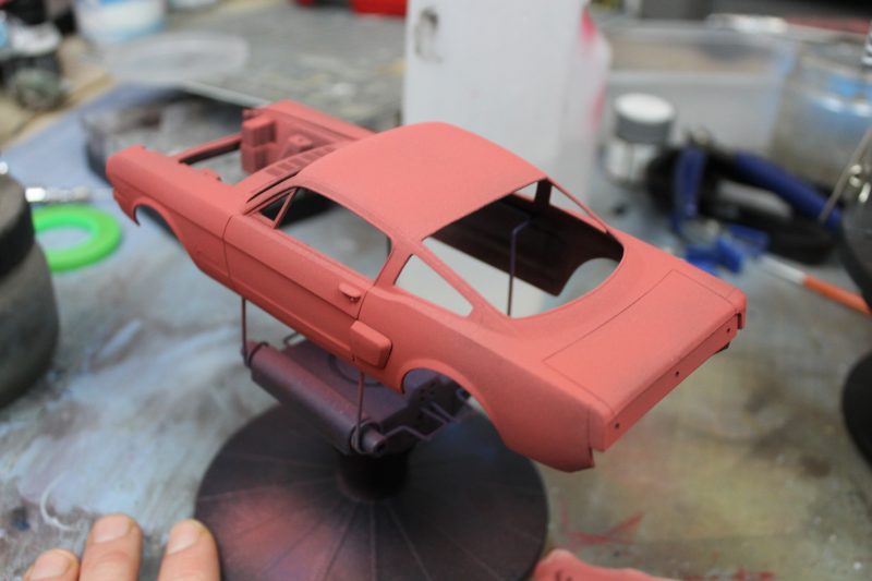 Red Oxide Primer On The Mustang Scale Model Kit