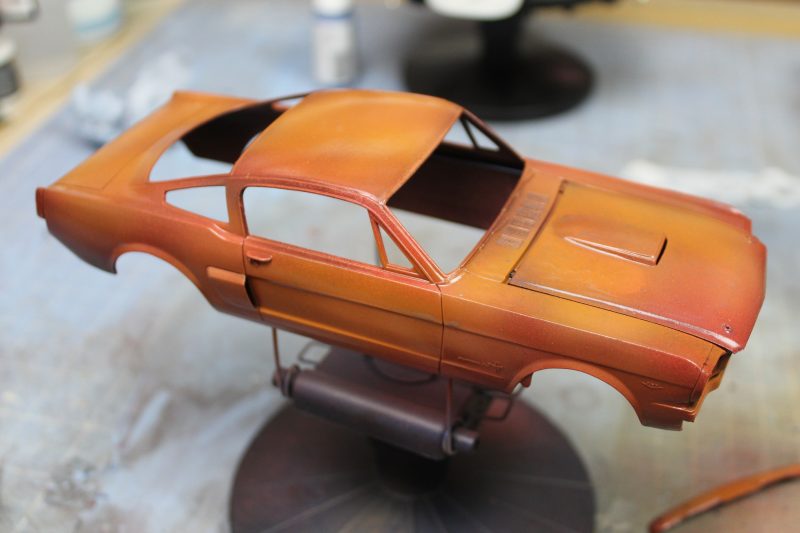 A View Of The Rusty Mustang Scale Model
